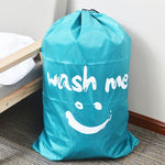 Trapunta per la casa, vestiti, cordoncino da viaggio in nylon, modello con faccina sorridente, organizzare la borsa di stoccaggio