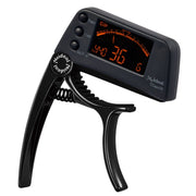 Clip per accordatore per chitarra professionale, accordatore a clip cromatico in stile Loft con display LCD rotante con luce Capotasto per chitarra con una sola mano