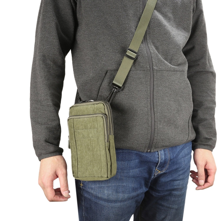 Custodia da trasporto per telefono da esterno Custodia in nylon a tracolla per cellulare Fondina per cellulare Borsa a portafoglio con cintura con moschettone