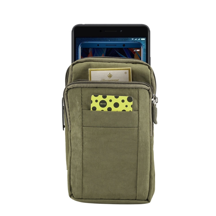 Custodia da trasporto per telefono da esterno Custodia in nylon a tracolla per cellulare Fondina per cellulare Borsa a portafoglio con cintura con moschettone