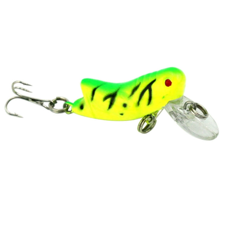 HENGJIA Esche da pesca con esche da pesca biomimetiche da 4,5 cm, consegna casuale dei colori, Grasshopper