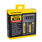 Nitecore i4 Caricabatterie Intelligente 4 Slot per Batterie Ricar