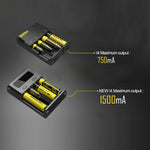 Nitecore i4 Caricabatterie Intelligente 4 Slot per Batterie Ricar