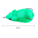 HENGJIA Esche da pesca con esca da pesca biomimetica per topi da 5 cm, consegna casuale di colori, Mouse