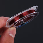 1.5C 0.203mm 2.46kg Tensione dei noduli 2.99kg Tensione della linea retta 50m Lenza da pesca in nylon di seta grezza importata forte, 1.5C/0.203mm