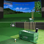Distributore automatico di palline da golf PGM con rastrelliera per mazze, dimensioni: 62x32x32 cm, 62x32x32cm Green, 62x32x32cm Grey