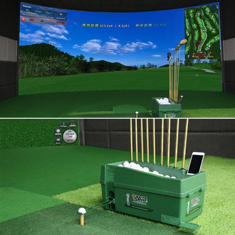 Distributore automatico di palline da golf PGM con rastrelliera per mazze, dimensioni: 62x32x32 cm, 62x32x32cm Green, 62x32x32cm Grey