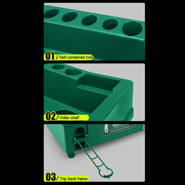 Distributore automatico di palline da golf PGM con rastrelliera per mazze, dimensioni: 62x32x32 cm, 62x32x32cm Green, 62x32x32cm Grey