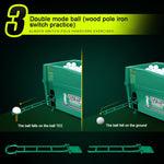 Distributore automatico di palline da golf PGM con rastrelliera per mazze, dimensioni: 62x32x32 cm, 62x32x32cm Green, 62x32x32cm Grey