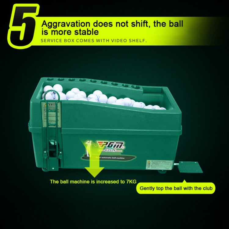 Distributore automatico di palline da golf PGM con rastrelliera per mazze, dimensioni: 62x32x32 cm, 62x32x32cm Green, 62x32x32cm Grey