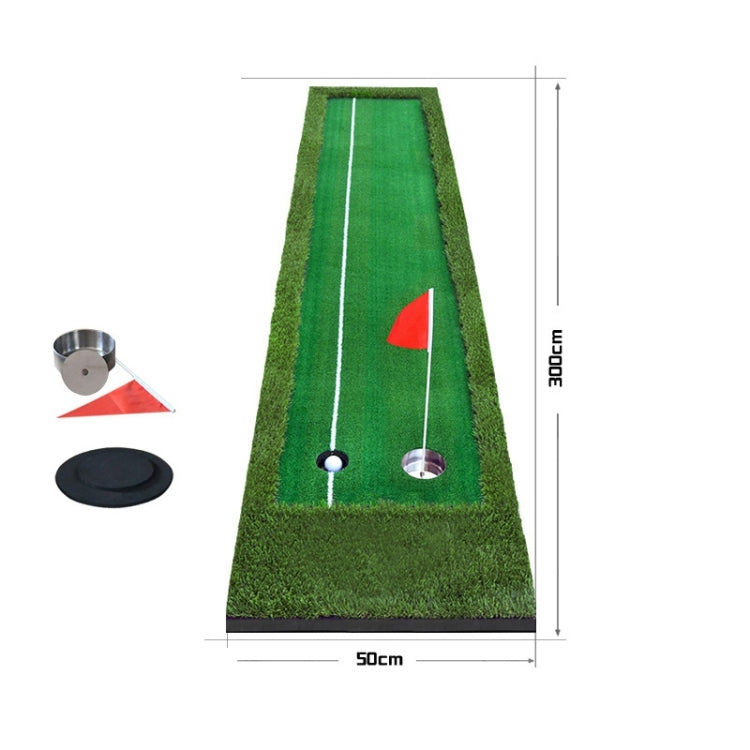 PGM Golf Double Colors Putting Mat Push Rod Trainer, dimensioni: 50x300 cm, Size: 50x300cm