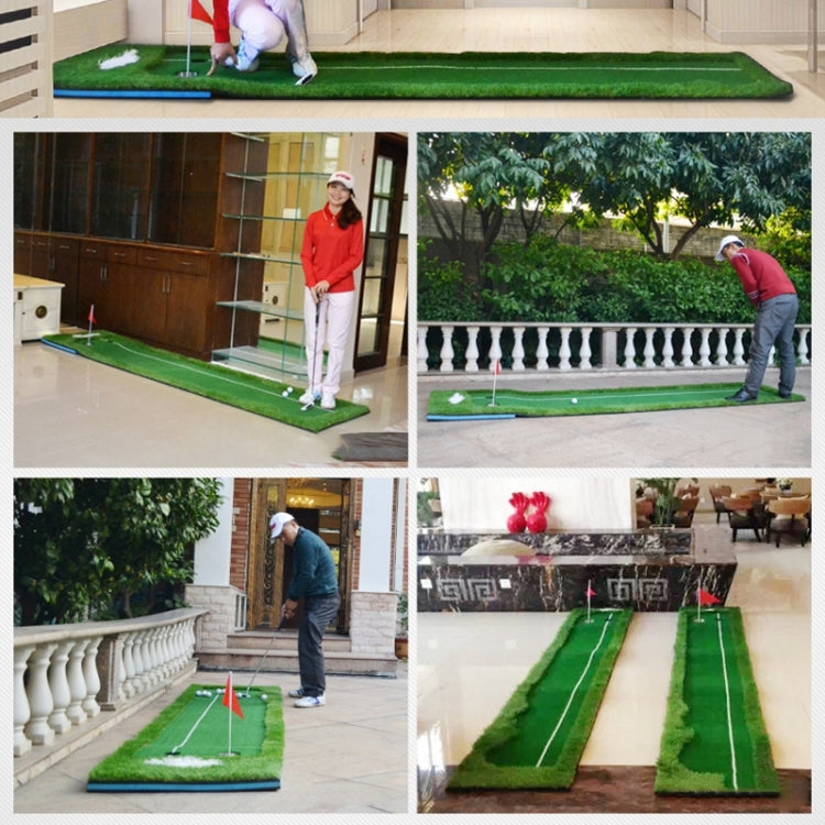 PGM Golf Double Colors Putting Mat Push Rod Trainer, dimensioni: 75x300 cm, Size: 75x300cm