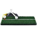PGM Golf 66 Tappetino da putting per erba Push Rod Trainer, dimensioni: 48x23 cm, Black,66 Grass, White,66 Grass