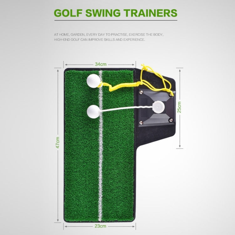 PGM Golf 66 Tappetino da putting per erba Push Rod Trainer, dimensioni: 48x23 cm, Black,66 Grass, White,66 Grass