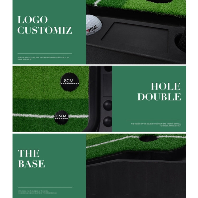 PGM Golf Mini Putting Mat Push Rod Trainer 3 m, senza fairway con ritorno automatico della palla, 3m, without Auto Ball Return Fairway