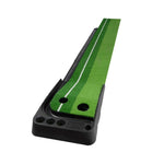 PGM Golf Mini Putting Mat Push Rod Trainer 3 m, con fairway con ritorno automatico della palla, 3m, with Auto Ball Return Fairway