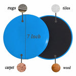1 paio di dischi scorrevoli per esercizi di fitness da 17,8 cm, allenamento per addominali, dischi scorrevoli, Round Shape, Triangle Shape