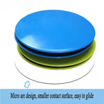 1 paio di dischi scorrevoli per esercizi di fitness da 17,8 cm, allenamento per addominali, dischi scorrevoli, Round Shape, Triangle Shape
