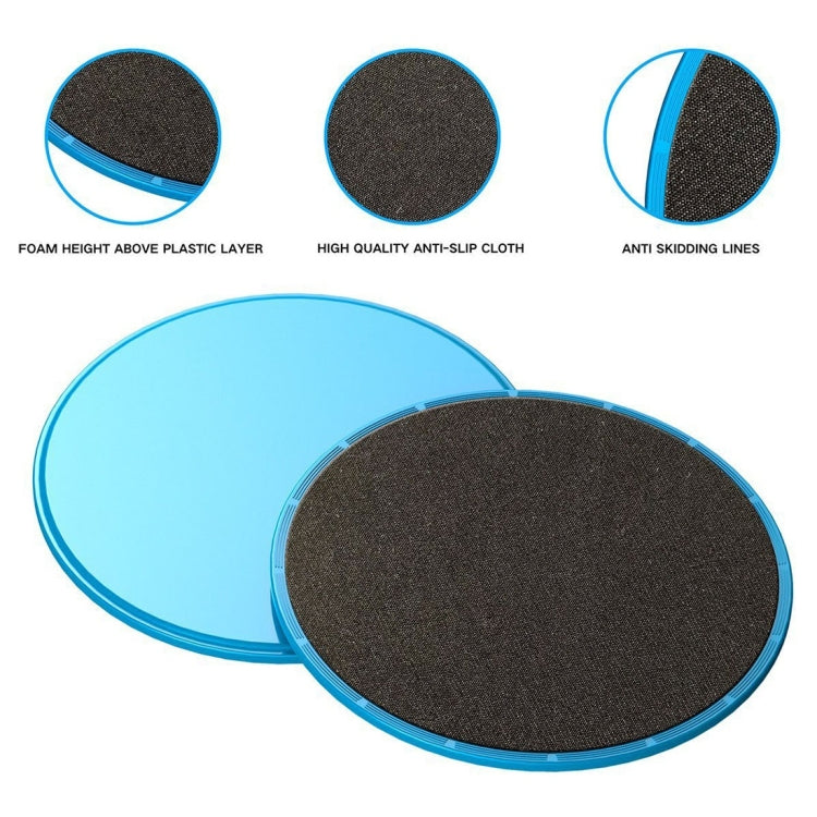 1 paio di dischi scorrevoli per esercizi di fitness da 17,8 cm, allenamento per addominali, dischi scorrevoli, Round Shape, Triangle Shape