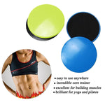 1 paio di dischi scorrevoli per esercizi di fitness da 17,8 cm, allenamento per addominali, dischi scorrevoli, Round Shape, Triangle Shape