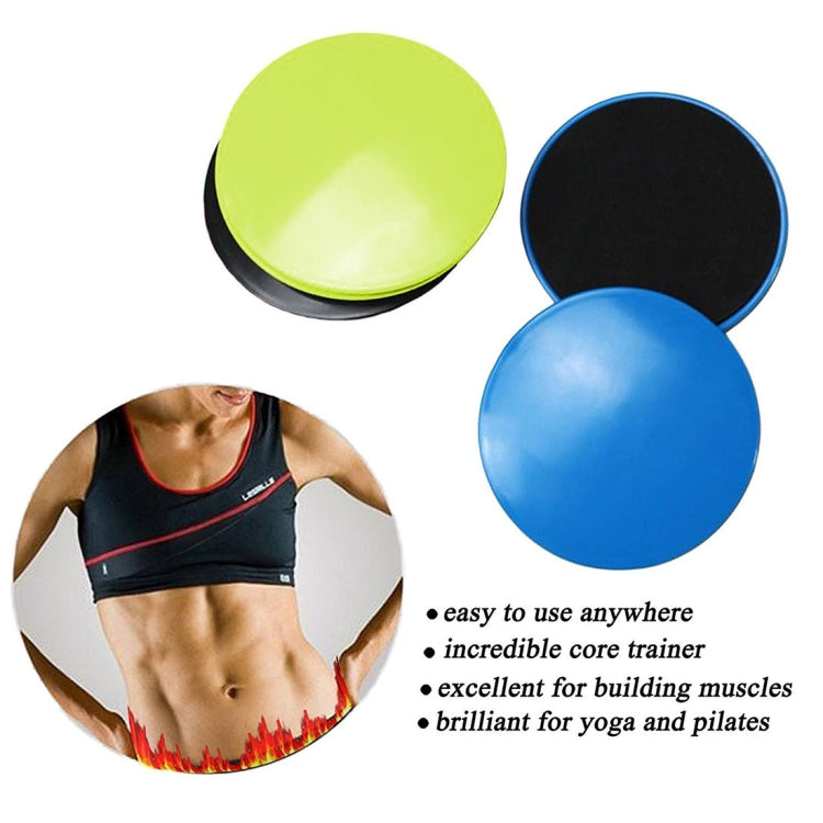1 paio di dischi scorrevoli per esercizi di fitness da 17,8 cm, allenamento per addominali, dischi scorrevoli, Round Shape, Triangle Shape