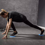 1 paio di dischi scorrevoli per esercizi di fitness da 17,8 cm, allenamento per addominali, dischi scorrevoli, Round Shape, Triangle Shape