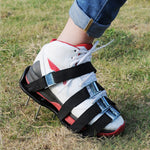 Attrezzi da giardino per prato da giardino, scarificatore per erba, scarpe chiodate con 8 fibbie in metallo, With 8 Metal Buckles (Black), With 8 Metal Buckles (Green)