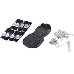 Attrezzi da giardino per prato da giardino, scarificatore per erba, scarpe chiodate con 8 fibbie in metallo, With 8 Metal Buckles (Black), With 8 Metal Buckles (Green)