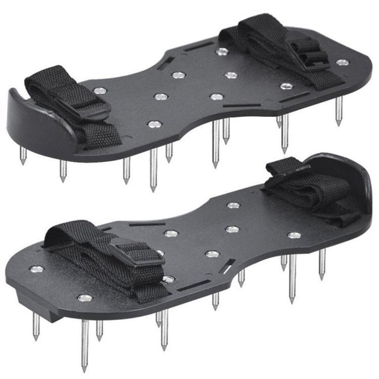 Attrezzi da giardino per prato da giardino, scarificatore per erba, scarpe chiodate con 4 fibbie in plastica, With 4 Plastic Buckles (Black), With 4 Plastic Buckles (Green)