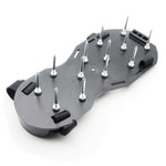 Attrezzi da giardino per prato da giardino, scarificatore per erba, scarpe chiodate con 4 fibbie in plastica, With 4 Plastic Buckles (Black), With 4 Plastic Buckles (Green)