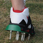 Attrezzi da giardino per prato da giardino, scarificatore per erba, scarpe chiodate con 4 fibbie in plastica, With 4 Plastic Buckles (Black), With 4 Plastic Buckles (Green)