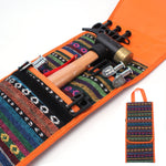 Borsa per martelli per tende da campeggio in stile etnico per escursionismo, custodia portatile per picchetti per chiodi per tende