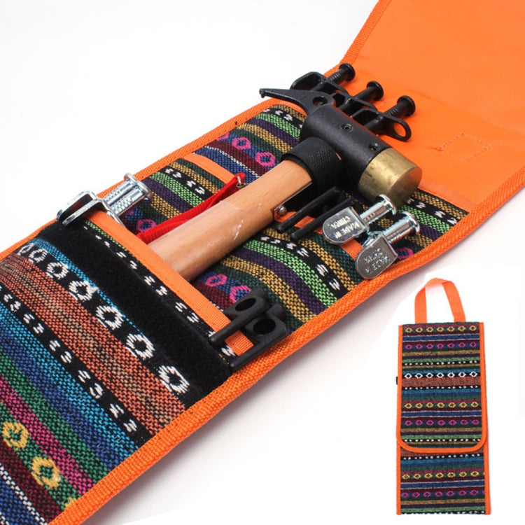 Borsa per martelli per tende da campeggio in stile etnico per escursionismo, custodia portatile per picchetti per chiodi per tende