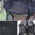 Stoviglie pieghevoli da campeggio per picnic, verdure, frutta, rete secca, rete sospesa per asciugapiatti (nero), Round drying net