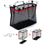 Cestino in rete pieghevole da campeggio per picnic all'aperto, staffa metallica, supporto per pentole, Cookware Holder