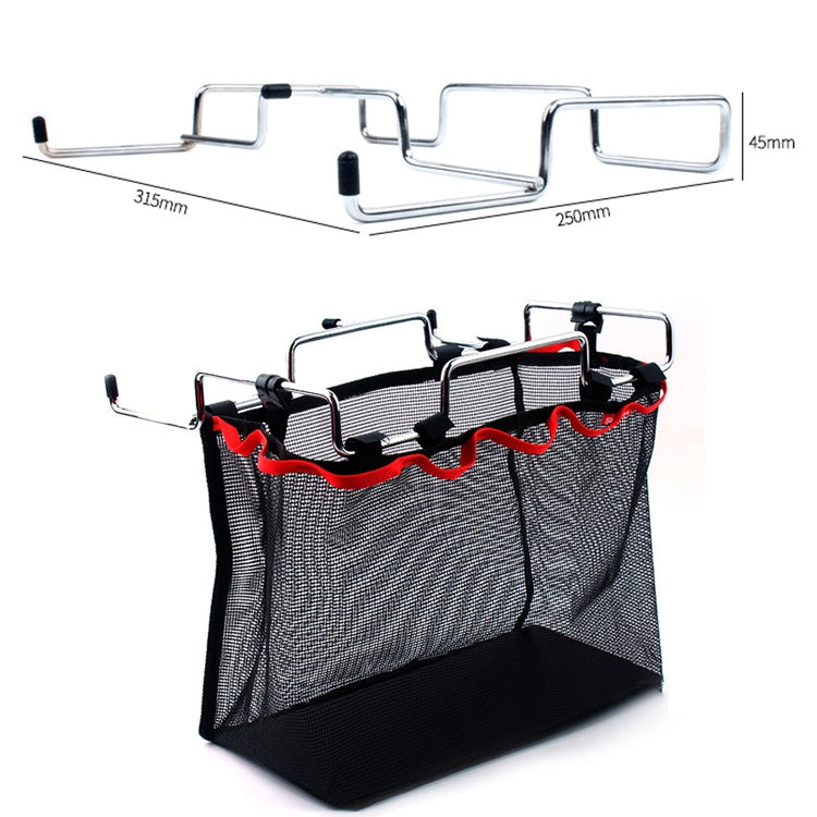 Cestino in rete pieghevole da campeggio per picnic all'aperto, staffa metallica, supporto per pentole, Cookware Holder