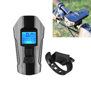 Faro per bicicletta a scatto impermeabile con ricarica USB da 350LM con funzione altoparlante e cronometro, Red, Black, Blue