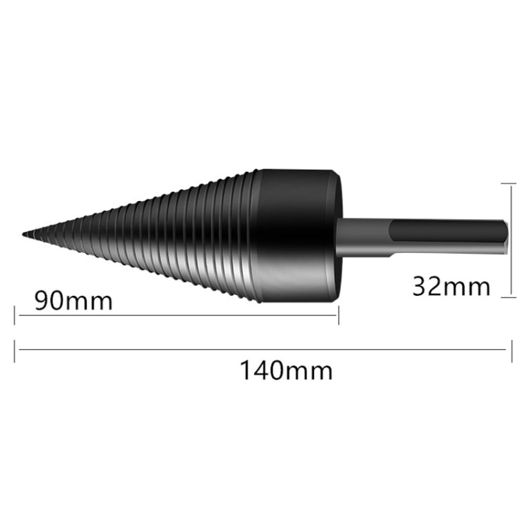 Trapano domestico per taglialegna domestico Trapano elettrico a cono diviso in legno con gambo quadrato da 32 mm, 32mm Square Shank