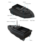 Barca da pesca con esca RC per esterni con doppio motore GPS D16B, spina europea, D16B GPS (EU Plug), D16B GPS (US Plug)