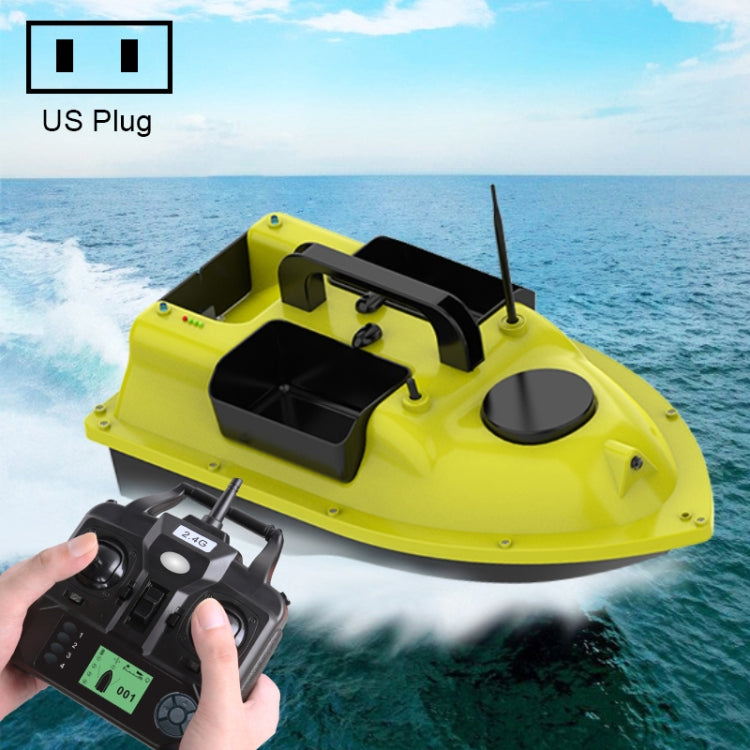 D18B GPS Outdoor Doppi motori Barca da pesca con esca con 3 contenitori per esche, spina americana, D18B GPS (EU Plug), D18B GPS (US Plug)