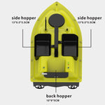 D18B GPS Outdoor Doppi motori Barca da pesca con esca con 3 contenitori per esche, spina americana, D18B GPS (EU Plug), D18B GPS (US Plug)