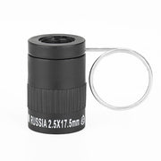 Mini telescopio tascabile in miniatura da 2,5x17,5 mm con fibbia per le dita, 2.5x17.5 Black, 2.5x17.5 Gold