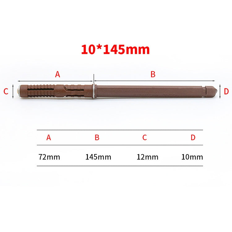 Chiodi invisibili per paratia da scaffale per scaffali a muro con perni nascosti da 10 pezzi, 10x145 mm, 10x145mm