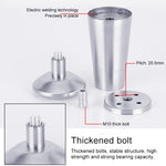 5 piedini per armadio a tazza regolabili in acciaio inossidabile ispessito, 100 mm, 100mm