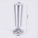 Piedino per armadio a tazza regolabile ispessito in acciaio inossidabile da 3 pezzi, 150 mm, 150mm