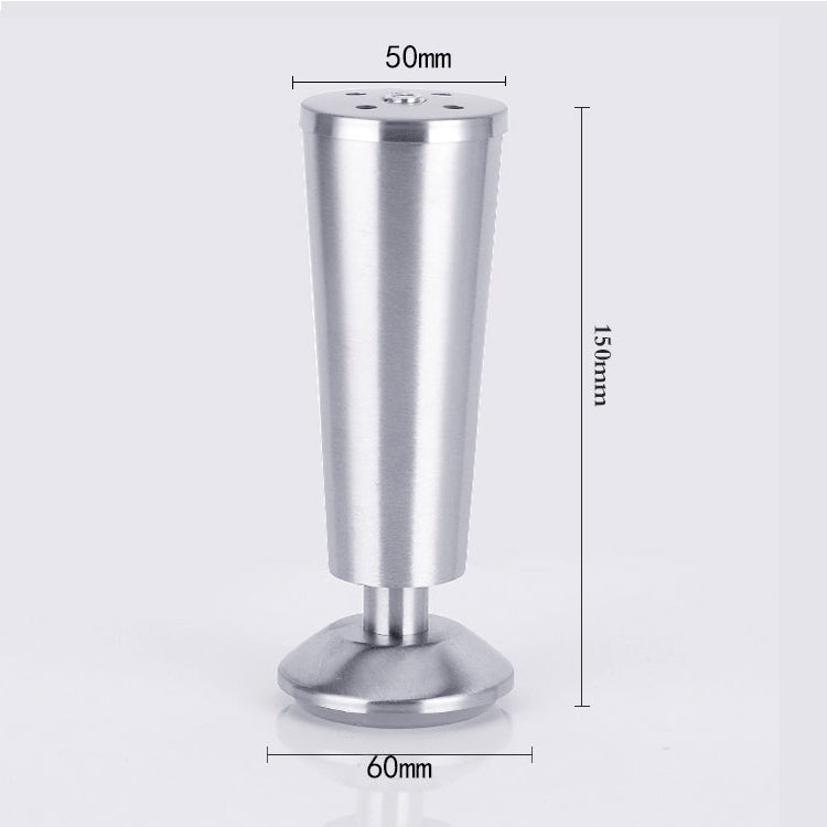 Piedino per armadio a tazza regolabile ispessito in acciaio inossidabile da 3 pezzi, 150 mm, 150mm