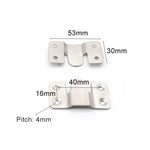 Fissaggio per specchio con codice per appendere cornici in acciaio inossidabile da 20 pezzi, dimensioni: L, L 20 PCS