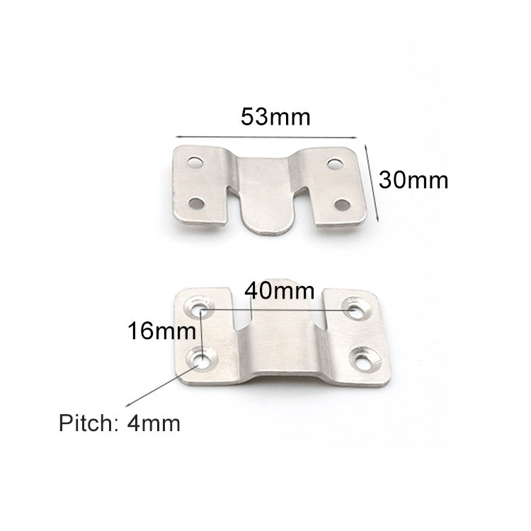 Fissaggio per specchio con codice per appendere cornici in acciaio inossidabile da 20 pezzi, dimensioni: L, L 20 PCS