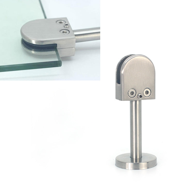 201 Clip di fissaggio per asta di supporto per bocca di pesce in vetro in acciaio inossidabile con asta da 14x80 mm, specifica: XL, XL, with 14x80mm Rod