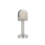 Clip di fissaggio per asta di supporto per bocca di pesce in vetro in acciaio inossidabile 201 con asta da 14x40 mm, specifica: S, S, with 14x40mm Rod